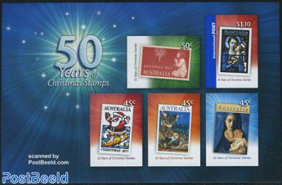 50 Years of christmas stamps s/s s-a