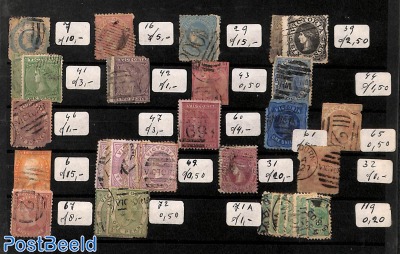 Lot stamps Victoria (many 2nd choice among them)